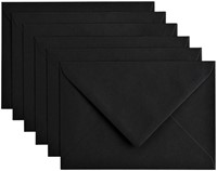 Envelop Papicolor C6 114x162mm ravenzwart pak à 6 stuks