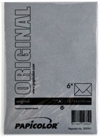 Envelop Papicolor C6 114x162mm ravenzwart pak à 6 stuks-3