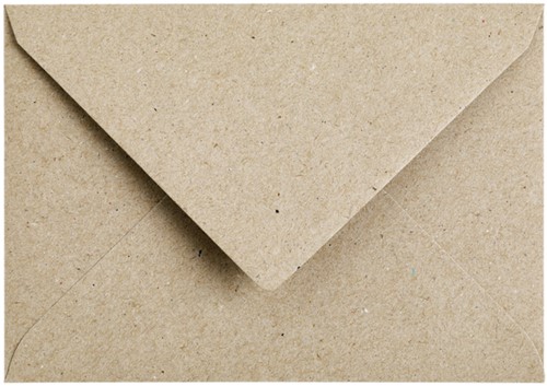Envelop Papicolor C6 114x162mm kraft grijs pak à 6 stuks-2