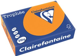 Kopieerpapier Trophee 1767 A4 210gr fel oranje 250vel
