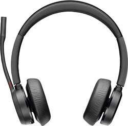HP Poly Voyager 4320 UC stereo USB-A-headset + BT700 USB-A-adapter + oplaadstandaard