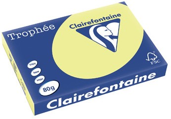 Kopieerpapier Trophee 1890 A3 80gr citroengeel 500vel