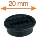 Magneet Nobo 20mm zwart 8 stuks-3