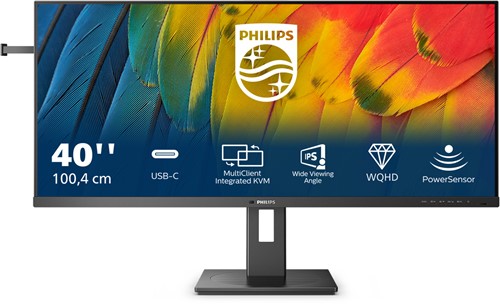 Philips 5000 series 40B1U5600/00 computer monitor 101,6 cm (40") 3440 x 1440 Pixels Wide Quad HD LCD Zwart-3