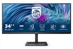 Philips E Line 346E2LAE/00 LED display 86,4 cm (34") 3440 x 1440 Pixels Wide Quad HD LCD Zwart
