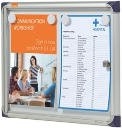 Vitrinekast Nobo voor binnen (2xA4) 51x37cm 