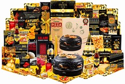 Kerstpakket Pizzafeest aan tafel