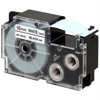 Labeltape Casio XR-18WE1 18mmx8m zwart op wit