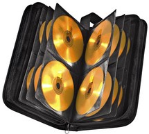 Travel wallet Hama 11617 geschikt voor 104 cd's/dvd's nylon zwart