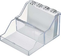Kaartenbak Helit A8 + index acryl glashelder-2