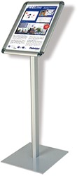 Presentatiestandaard Franken met A4 clicklijst 80cm aluminium
