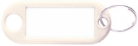 Sleutellabel kunststof wit p/10