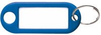 Sleutellabel kunststof blauw p/10
