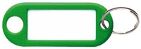 Sleutellabel kunststof groen p/10