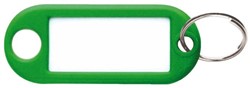 Sleutellabel kunststof groen p/10