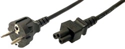 Kabel LogiLink tbv notebook-adapter 3-polig universeel 180cm zwart