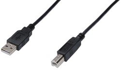 Kabel Digitus USB 2.0 A-B 500cm zwart