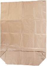 Afvalzak papier 70x92cm 120liter bruin