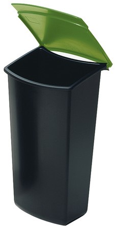 Inzetbakje voor papierbak Han Mondo 3L. zwart/groen