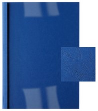 Thermische omslag GBC A4 3mm lederlook donkerblauw 100st