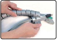 Kabelgeleider LogiLink spiraal 28mmx1,5m kunststof aluminium-3