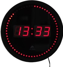 Wandklok Alba Hored Ø30cm zwart