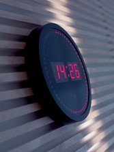 Wandklok Alba Hored Ø30cm zwart-2