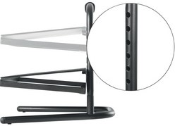 Voetensteun LogiLink hoogte verstelbaar zwart-2