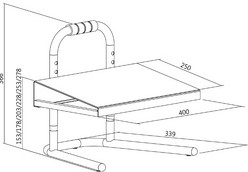 Voetensteun LogiLink hoogte verstelbaar zwart-3