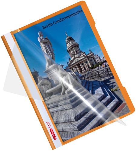 Snelhechter Herlitz Quality A4 PP oranje-2