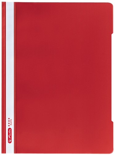 Snelhechter Herlitz Quality A4 PP rood