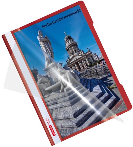 Snelhechter Herlitz Quality A4 PP rood-3