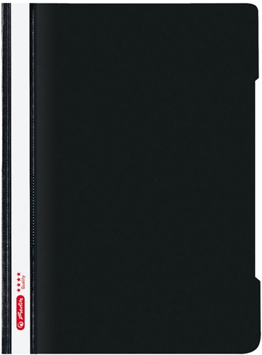 Snelhechter Herlitz Quality A4 PP zwart