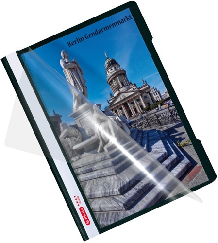 Snelhechter Herlitz Quality A4 PP zwart-3