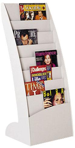 Folderstandaard Paperflow Courbo vloerstandaard 16xA4 grijs