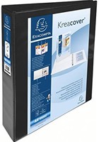 Presentatieringband Exacompta A4 4-rings D-mech 40mm zwart