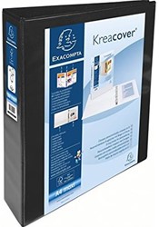 Presentatieringband Exacompta A4 4-rings D-mech 40mm zwart