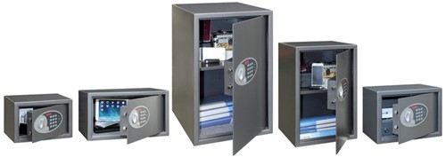 Kluis Phoenix Tresor Vela home/office 35x31x50cm antraciet