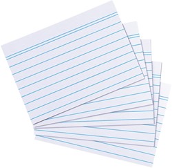 Systeemkaarten Herlitz A8 lijn wit 200 stuks