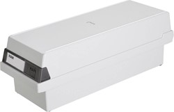 Kaartenbak Han A7 lang kunststof grijs