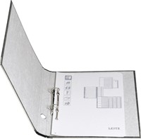 Ringband Leitz A4 2-rings D-mech 35mm karton gewolkt zwart-3