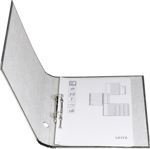 Ringband Leitz A4 2-rings D-mech 35mm karton gewolkt zwart-3