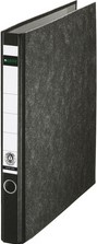 Ringband Leitz A4 2-rings D-mech 35mm karton gewolkt zwart