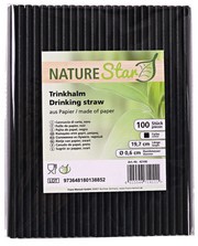 Rietjes Nature Star 100% biologisch afbreekbaar zwart p/100