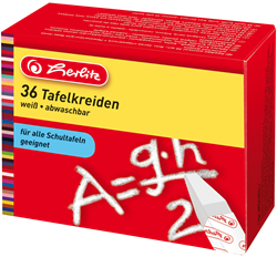 Schoolbordkrijt Hwerlitz vierkant wit p/36