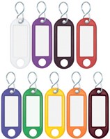 Sleutellabel kunststof wit p/100-2