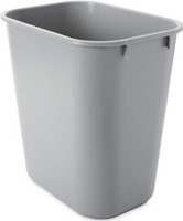 Papierbak Rubbermaid kunststof rechthoekig 12,9liter grijs