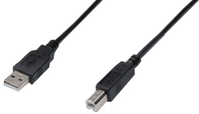 Kabel Digitus USB 2.0 A-B 180cm zwart