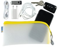 Opbergtas Herma met rits 260x200mm geel-2