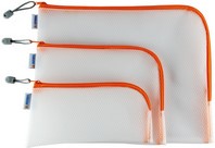 Opbergtas Herma met rits 230x110mm oranje